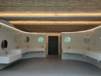 原遊客服務中心一樓公廁，將以「迎竹軒」之新面貌呈